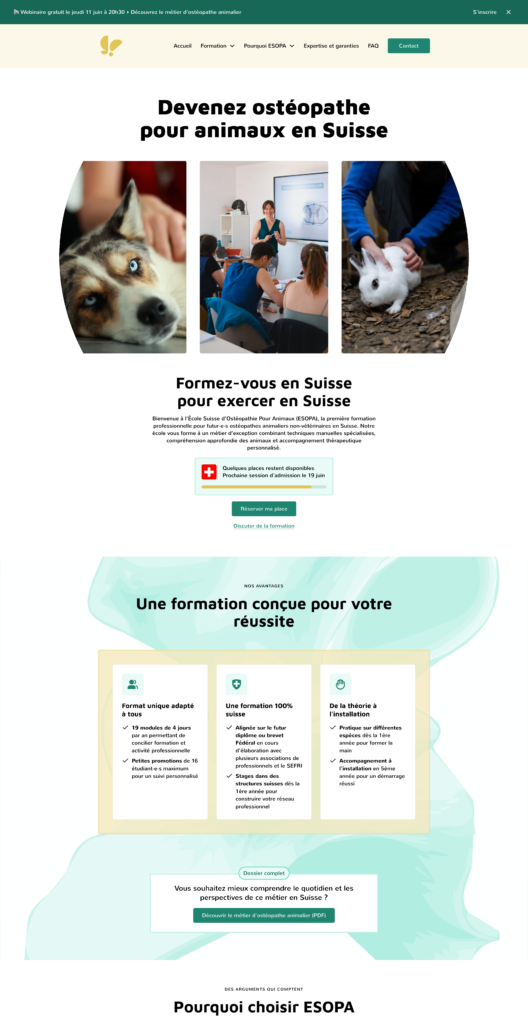 Site esopa.ch